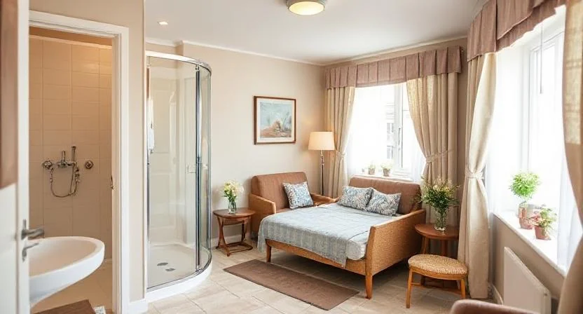 Comfortable assisted living apartment at Happy Valley